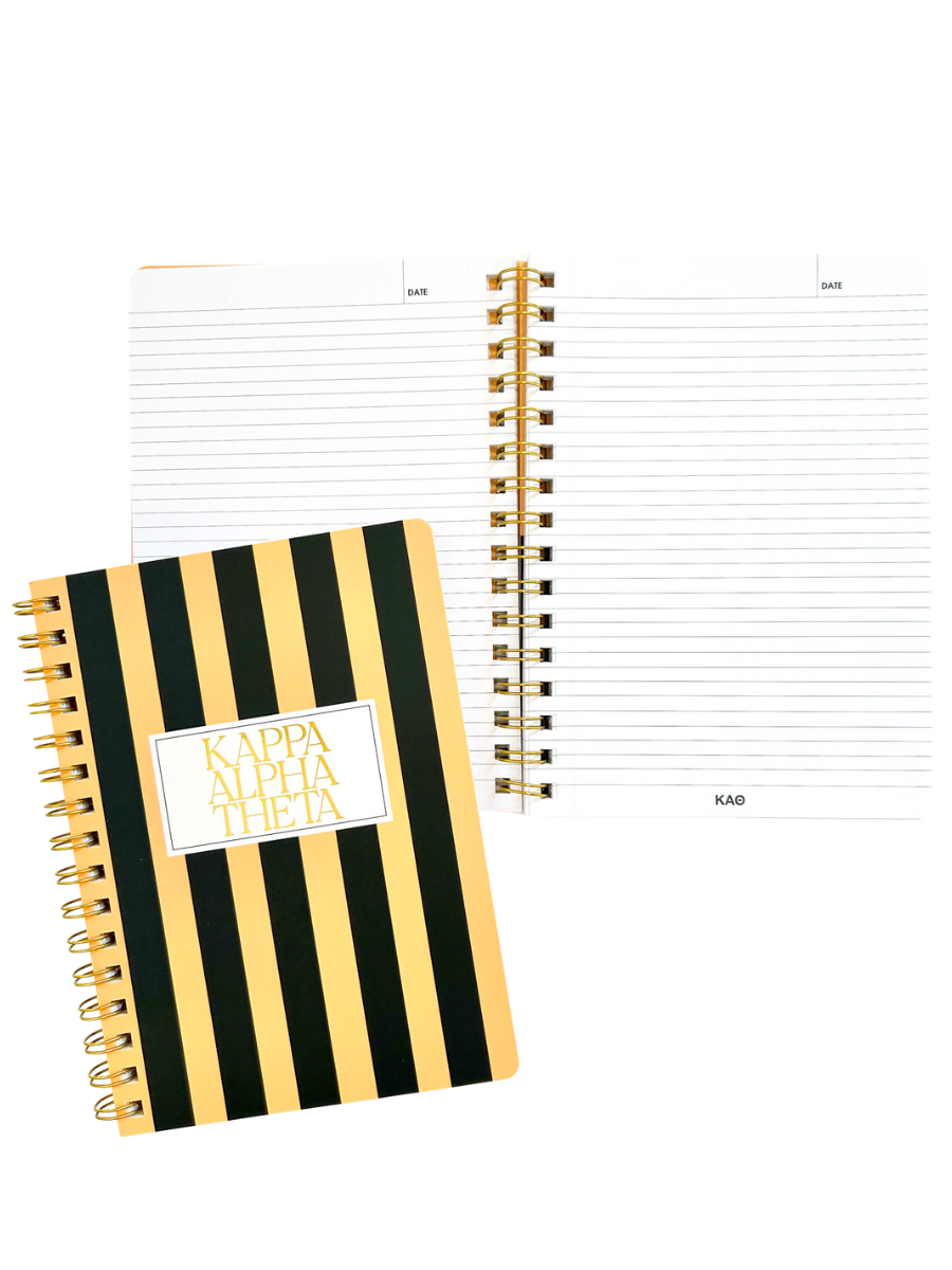 Striped Sorority Notebook