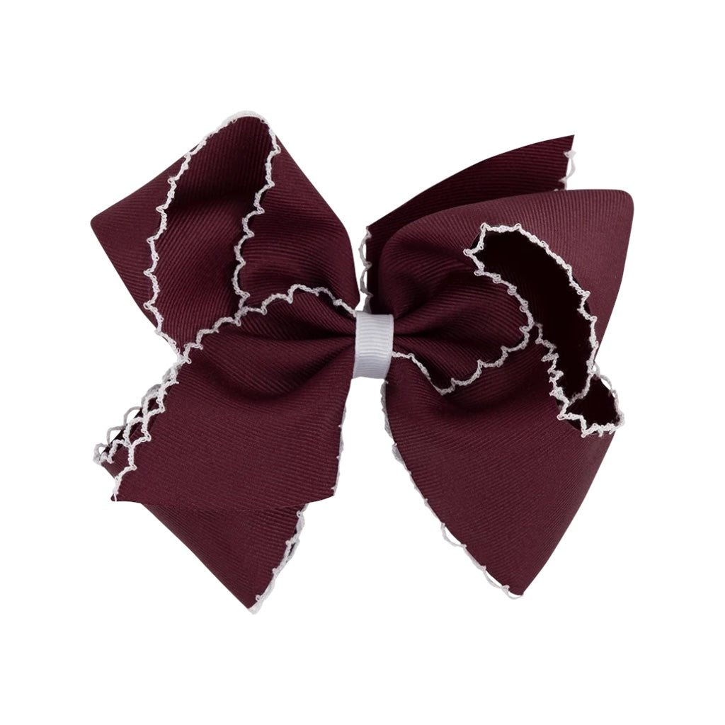 King Moonstitch Grosgrain Wee Ones Bow