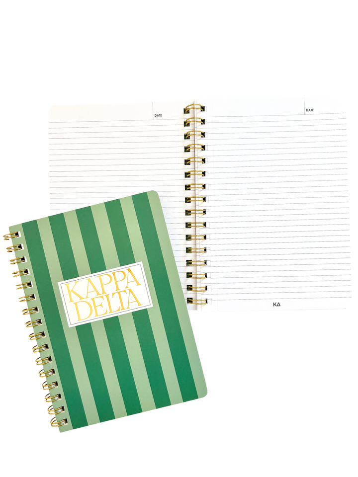Striped Sorority Notebook