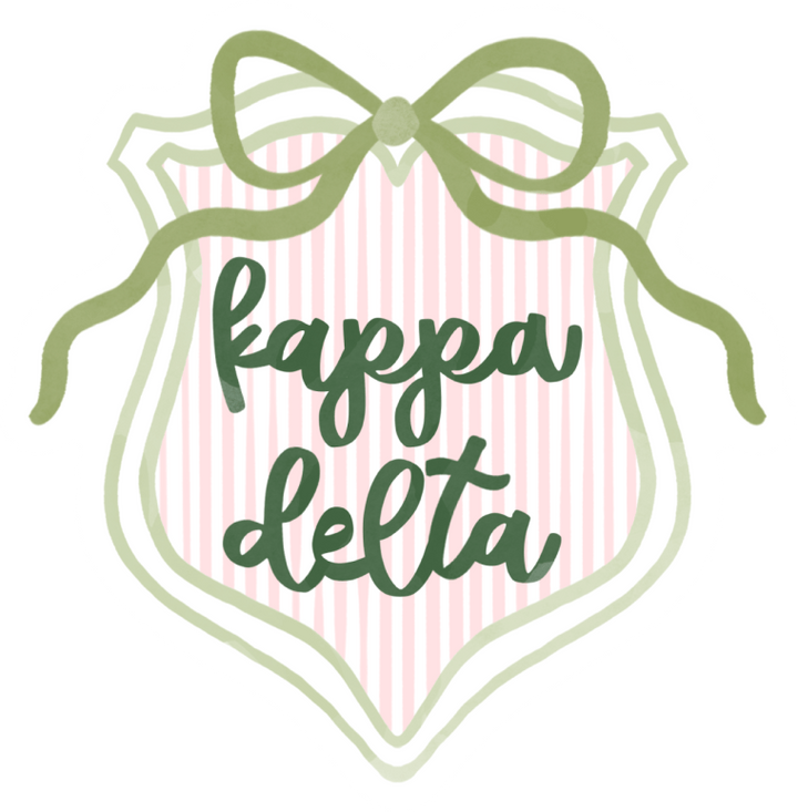 Sorority Bow Crest Sticker