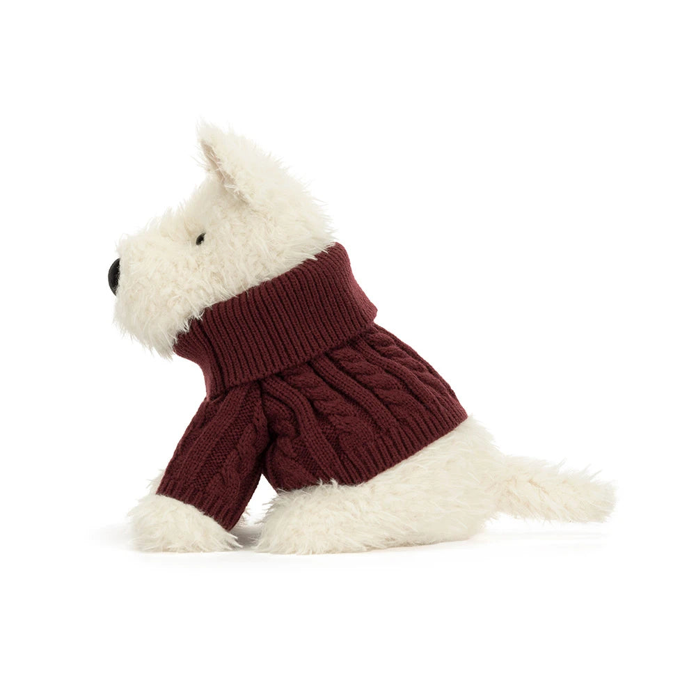Winter Jumper Monro Scottie Dog Jellycat