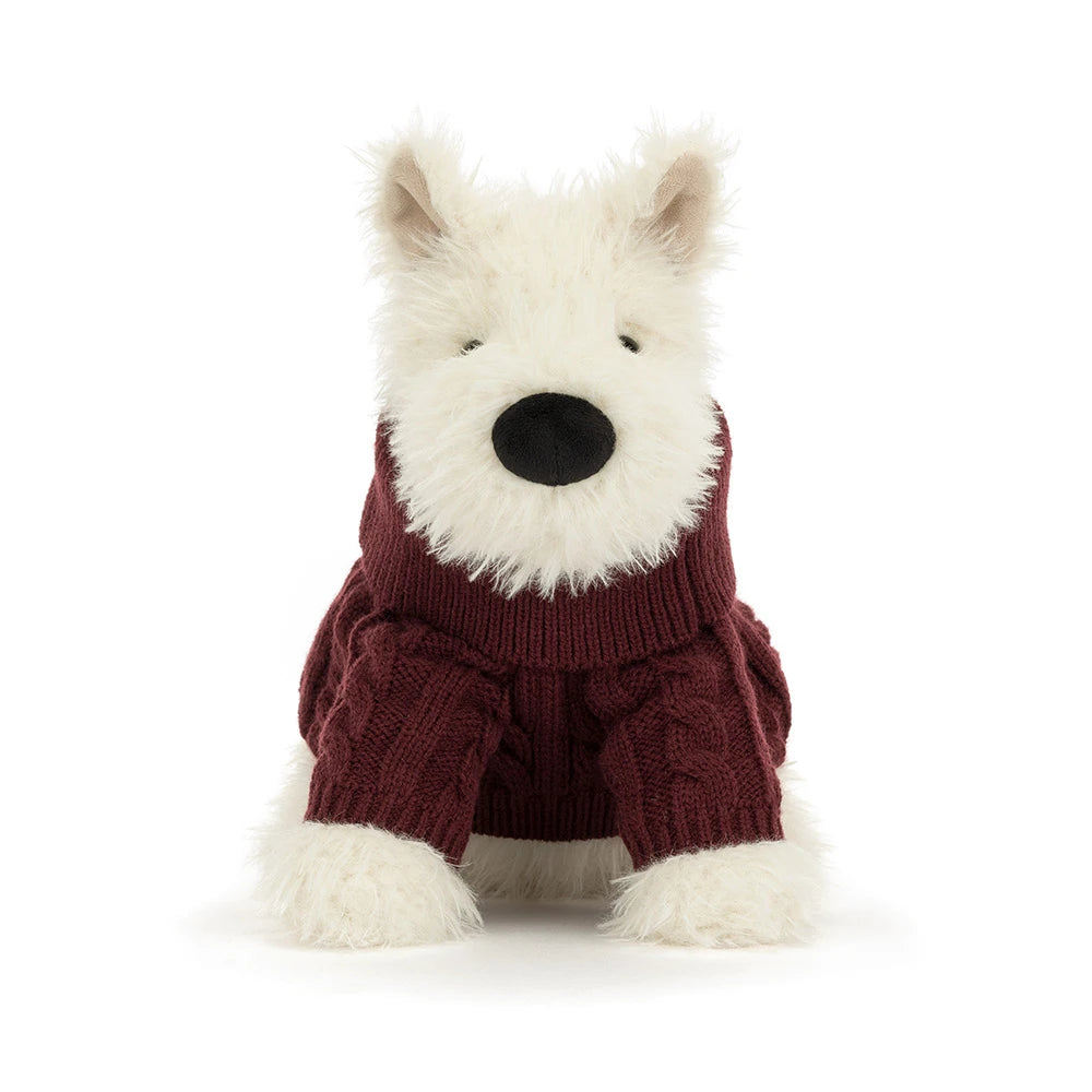 Winter Jumper Monro Scottie Dog Jellycat