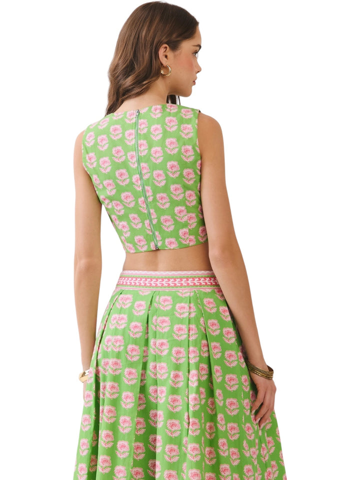 Simmons Block Print Skirt Set