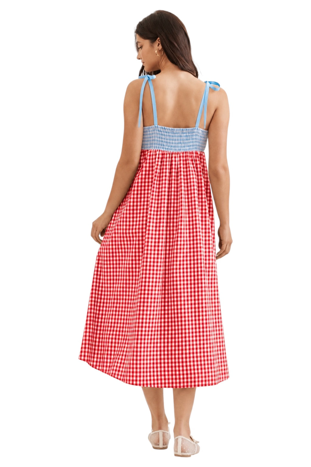 Taft Gingham Midi Dress