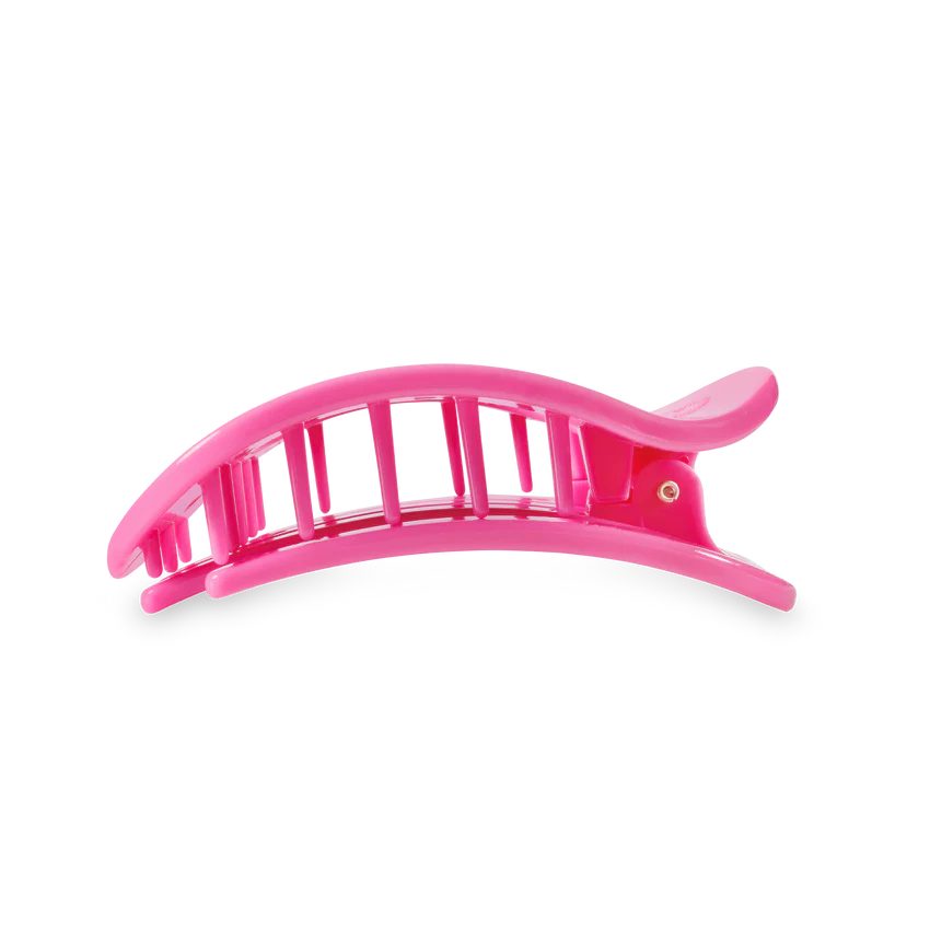 Paradise Pink Medium Flat Round Teleties Clip
