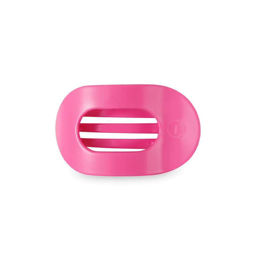 Paradise Pink Small Flat Round Teleties Clip