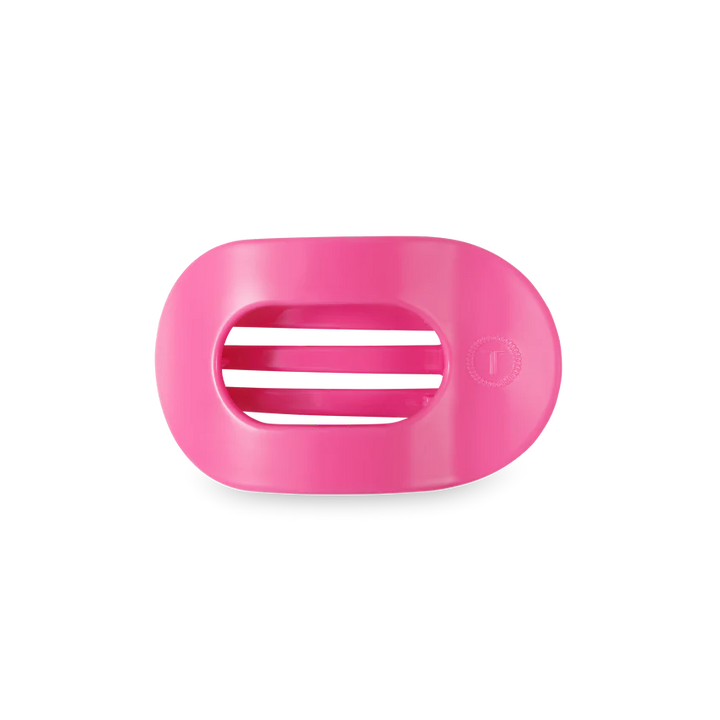 Paradise Pink Small Flat Round Teleties Clip