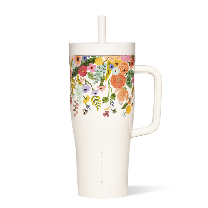 Garden Party Cream 24 oz. Corkcicle Tumbler