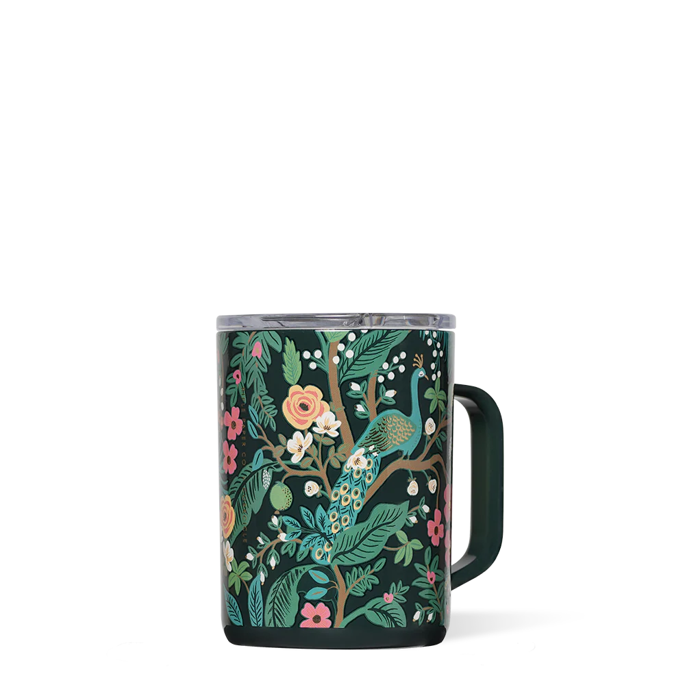 Peacock Corkcicle Coffee Mug