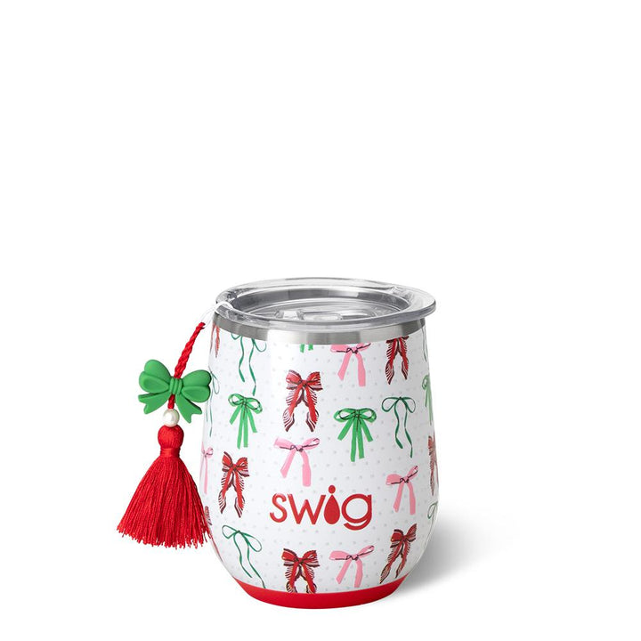 Ribbons & Bows Stemless Swig Cup