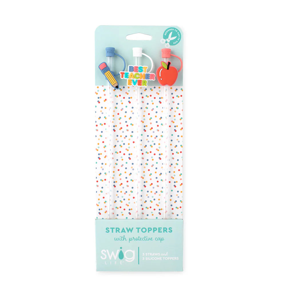 *SWIG Straw Topper Set - Ms. Frost - Thumbnail 4