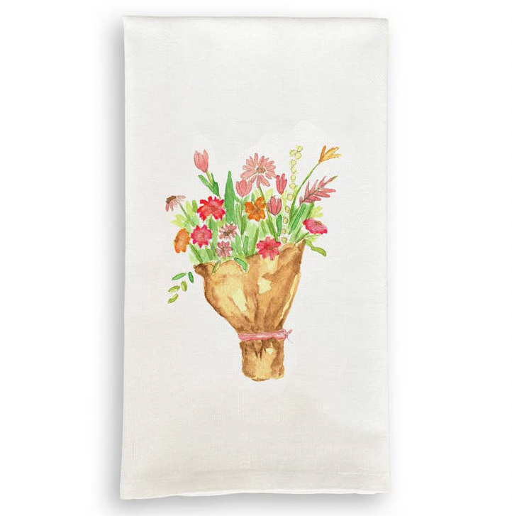 Flower Bundle Tea Towel