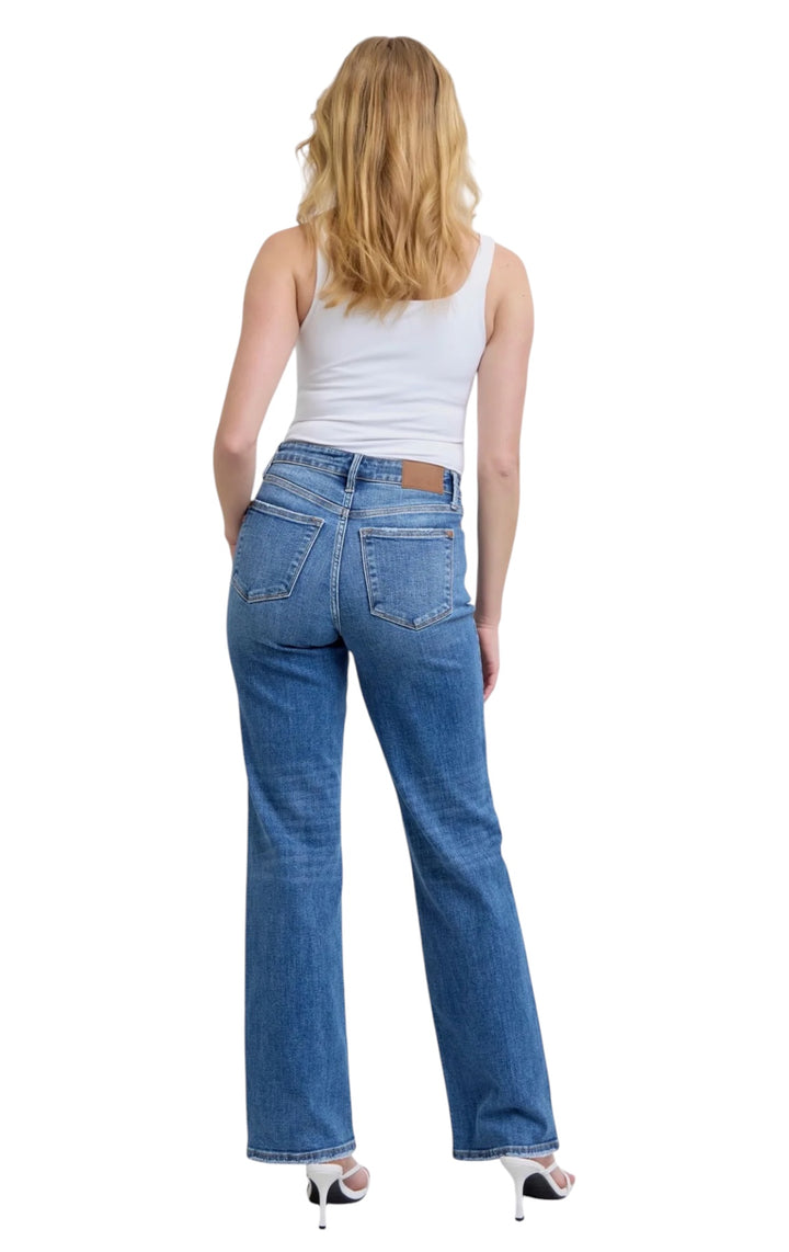 V-Front Straight Leg Judy Blue Jeans