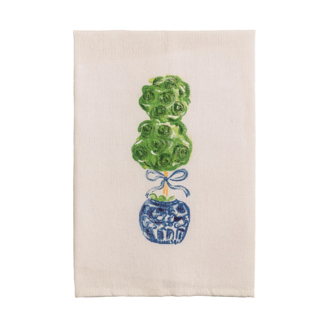 Blue &amp; White Tea Towel