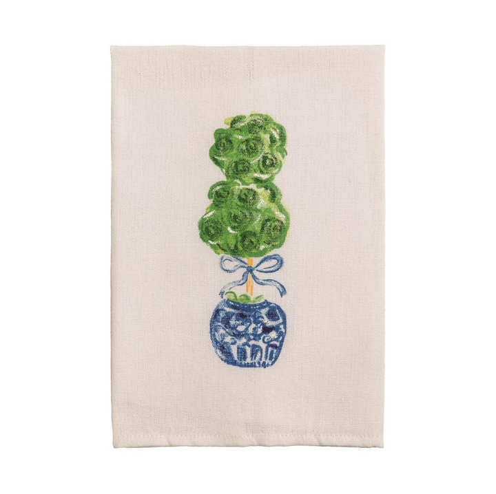 Blue &amp; White Tea Towel