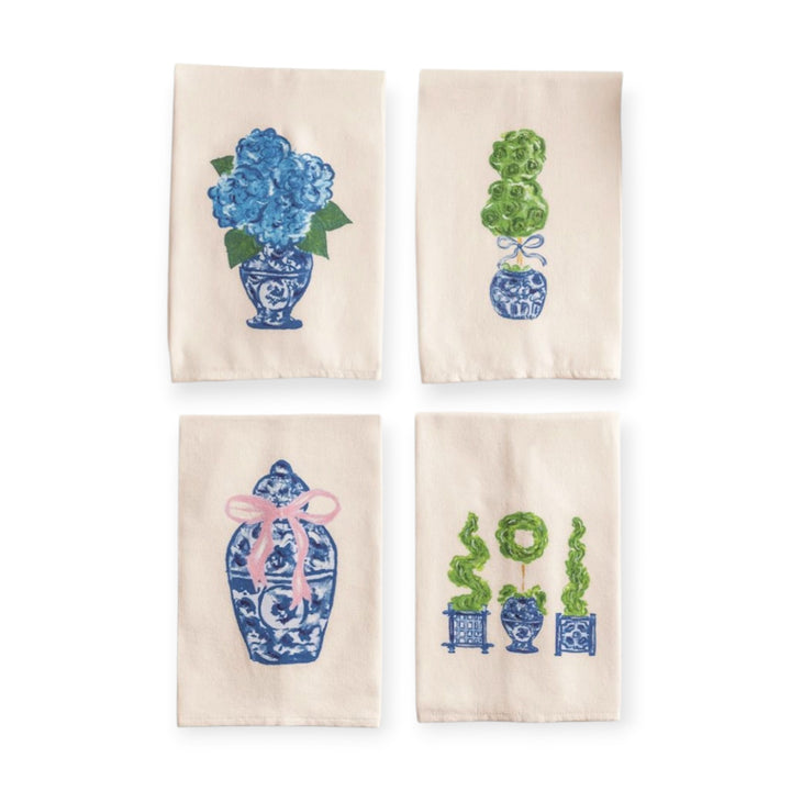 Blue &amp; White Tea Towel