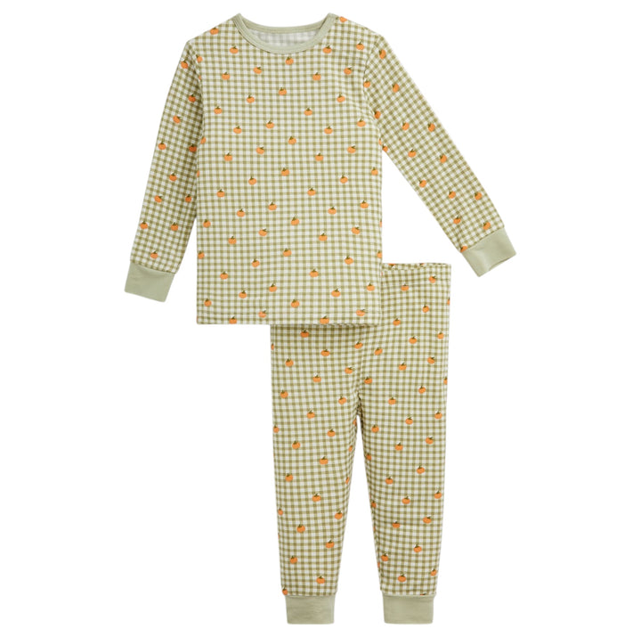 Pumpkin Plaid Magnetic Me Pajama Set