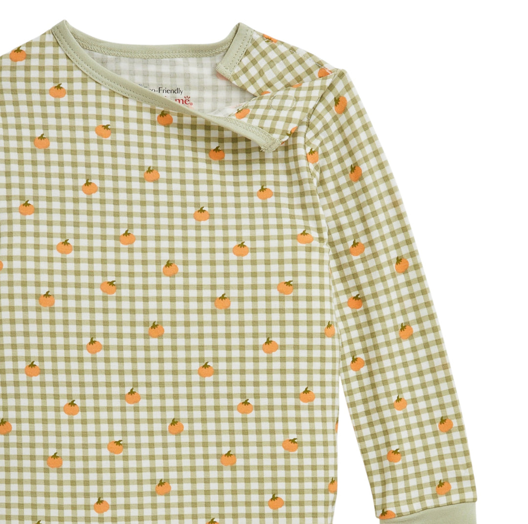 Pumpkin Plaid Magnetic Me Pajama Set