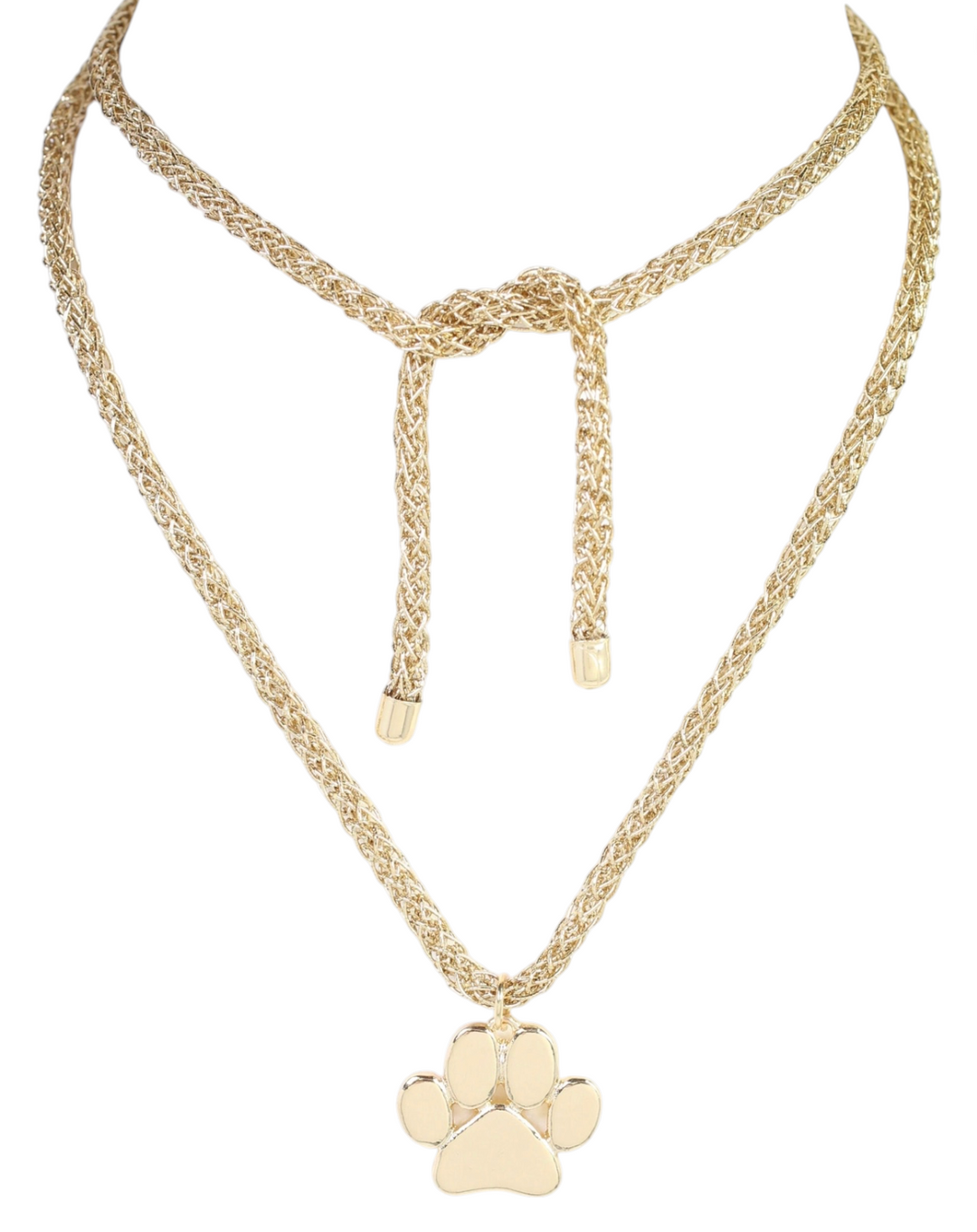 Corie Cord Paw Necklace