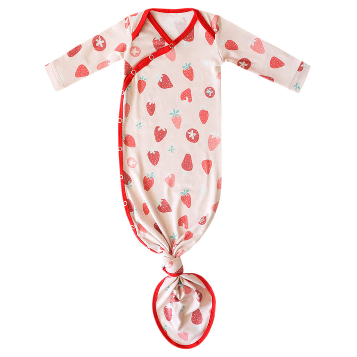 Strawberry Newborn Knotted Gown