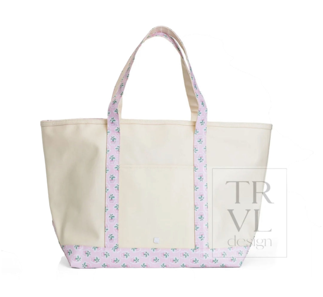 Maxi Coated TRVL Tote
