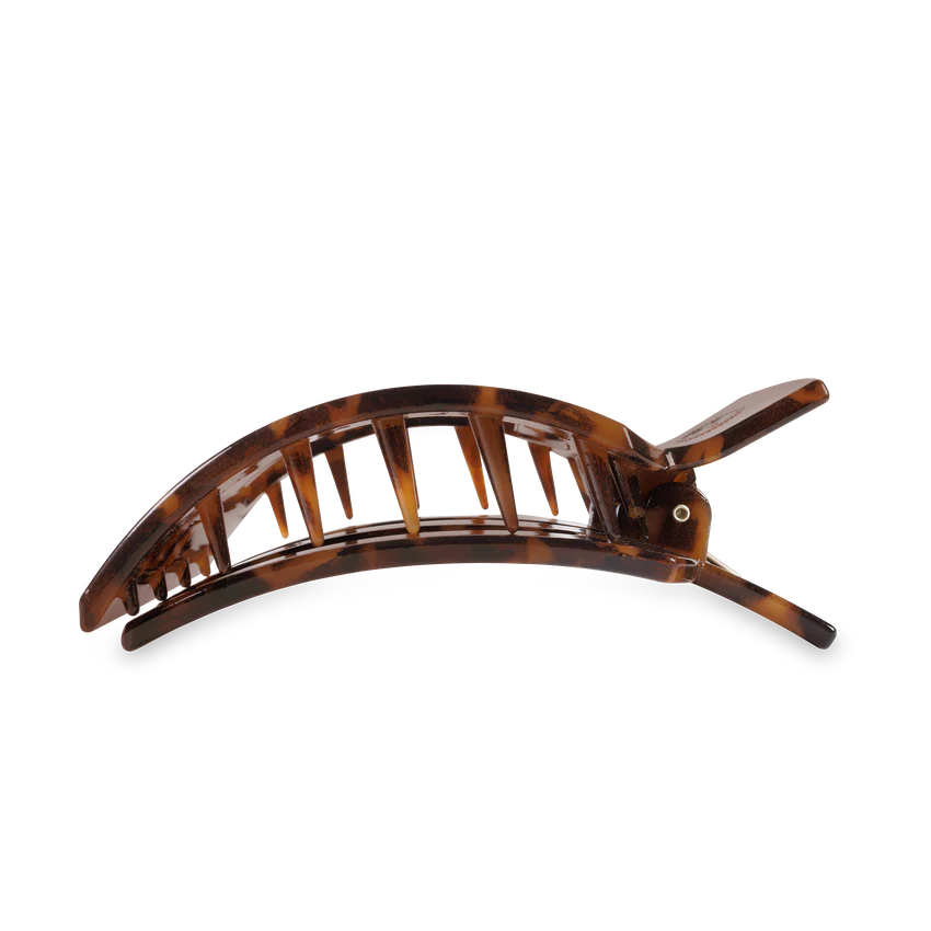 Tortoise Large Flat Square Teleties Clip