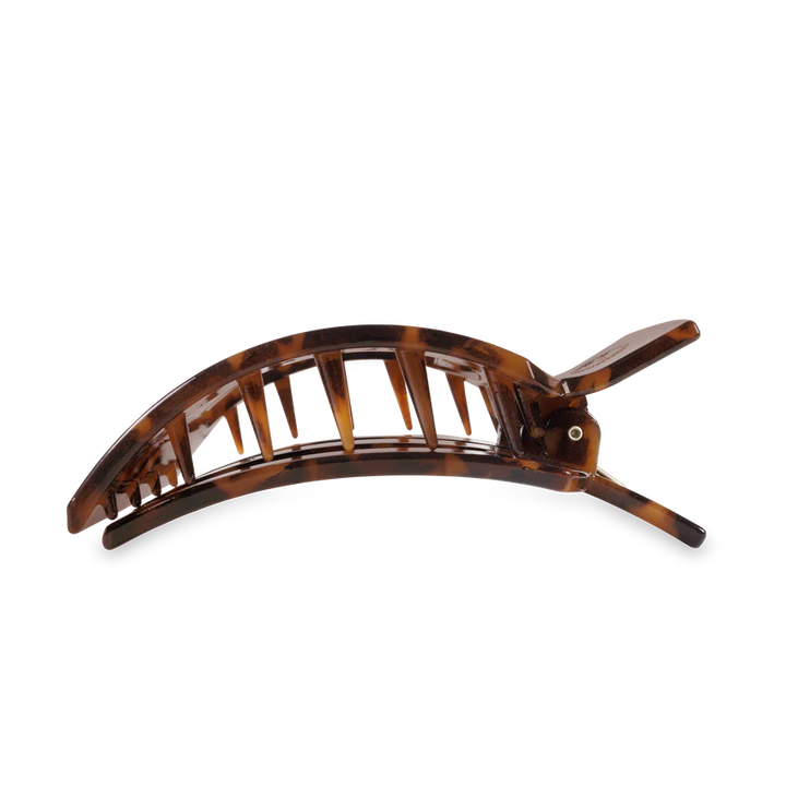 Tortoise Large Flat Square Teleties Clip