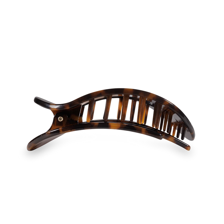 Tortoise Small Flat Round Teleties Clip