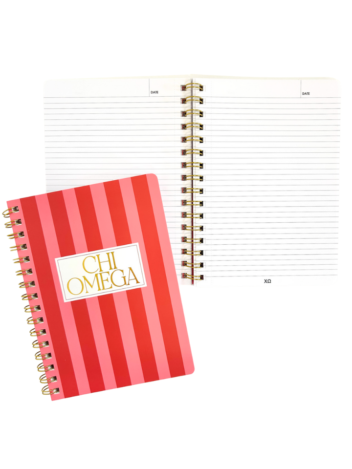 Striped Sorority Notebook