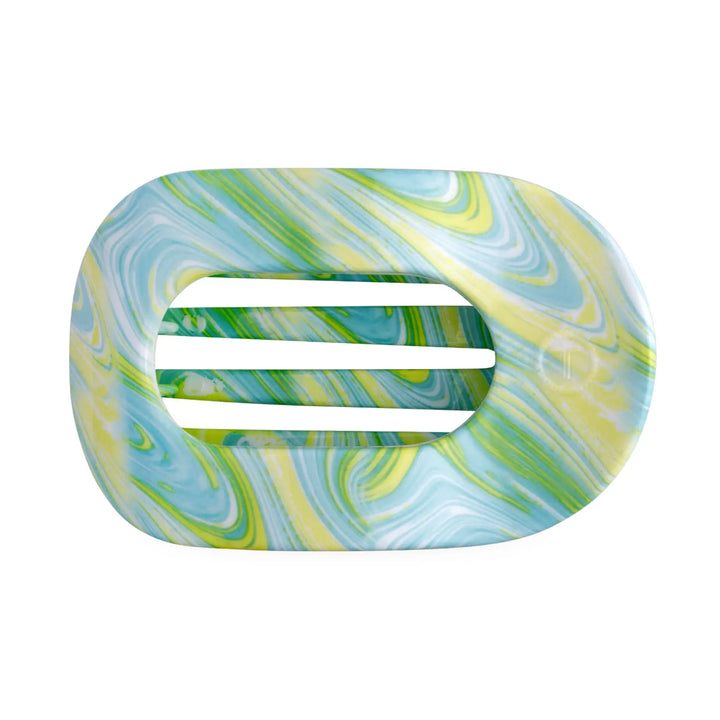 By The Sea Shore Medium Flat Round Teleties Clip