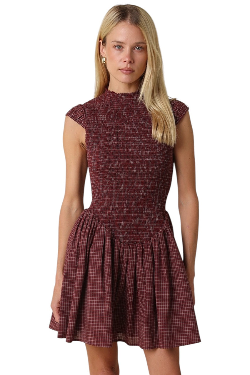 Hayley Smocked Mini Dress