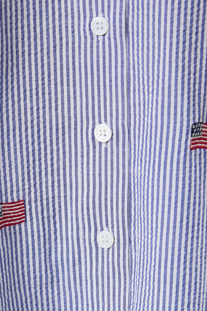 Jefferson Flag Button Up