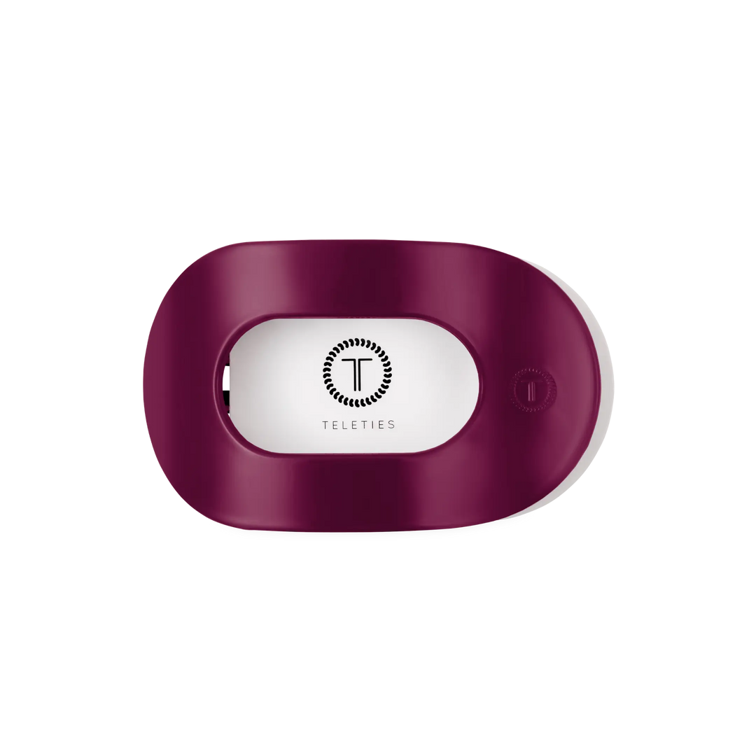 Mulberry Medium Flat Round Teleties Clip