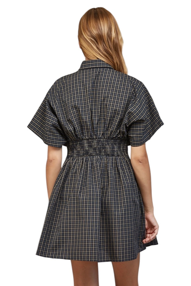 Pace Plaid Mini Dress