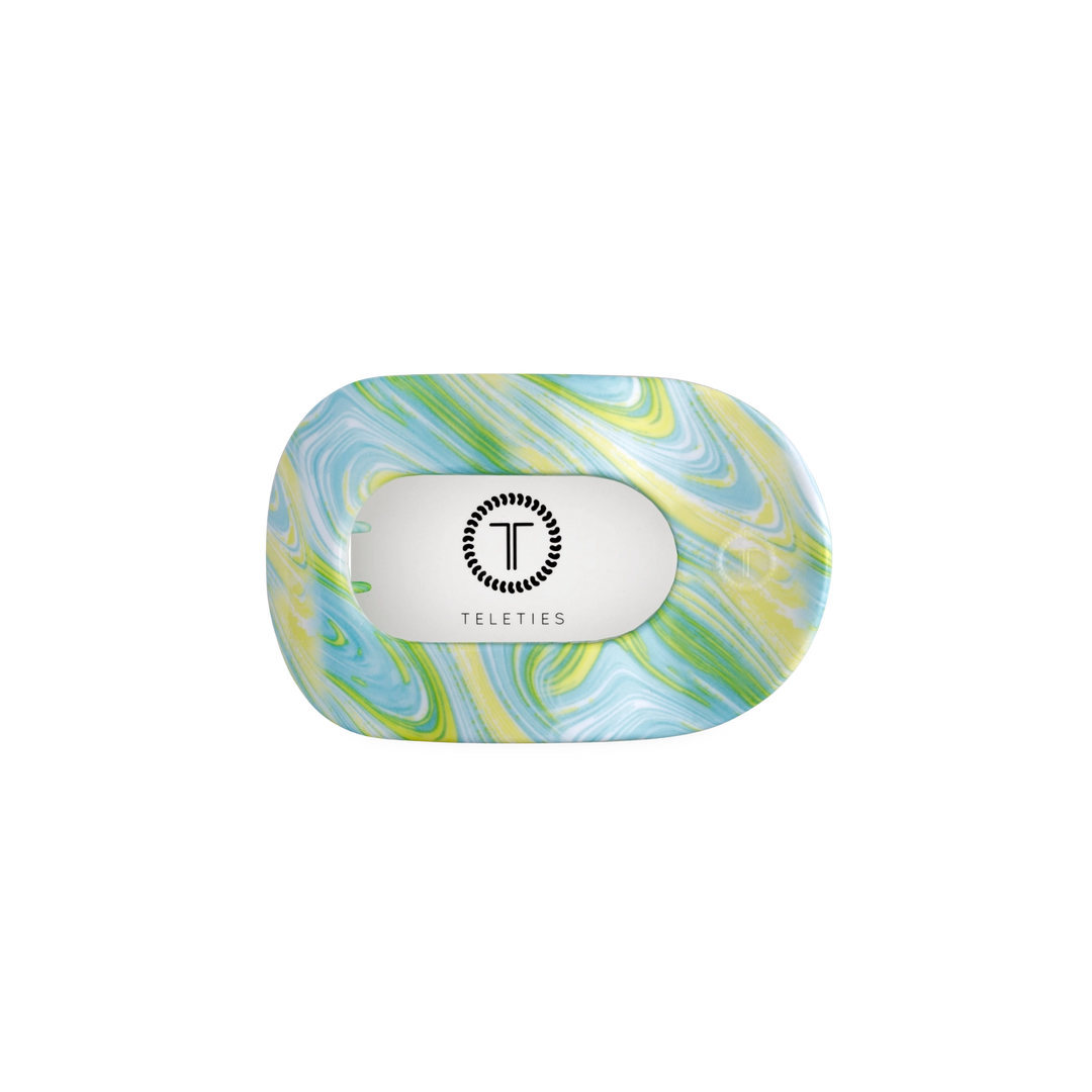 By The Sea Shore Small Flat Round Teleties Clip