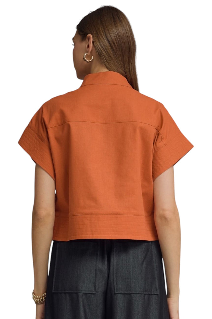 Heyer Standing Collar Top