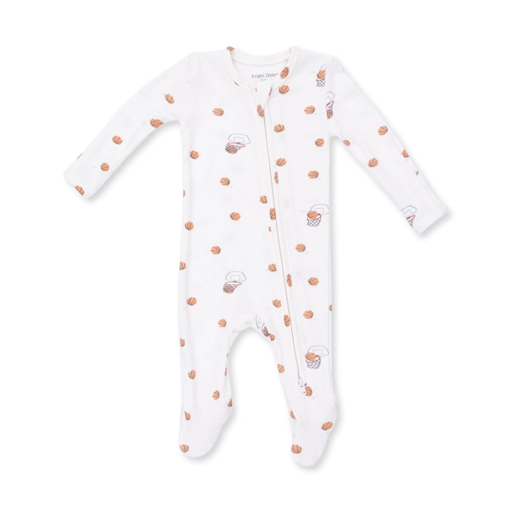 Mini Basketballs 2 Way Zipper Footie