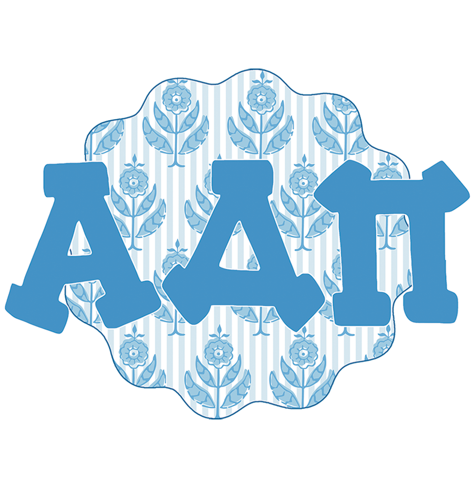 Block Print Sorority Sticker