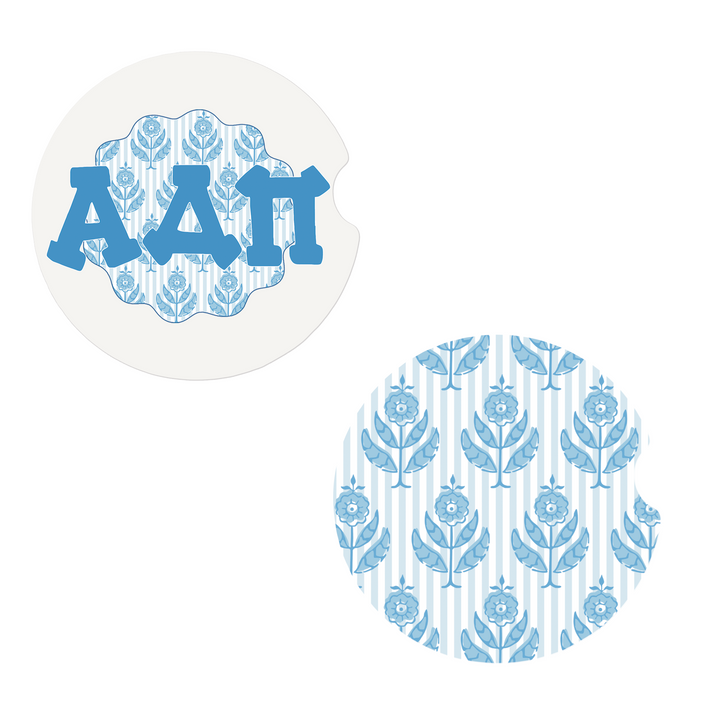 Block Print Sorority Coaster Set