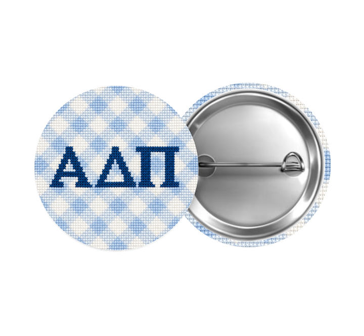 Needlepoint Sorority Button