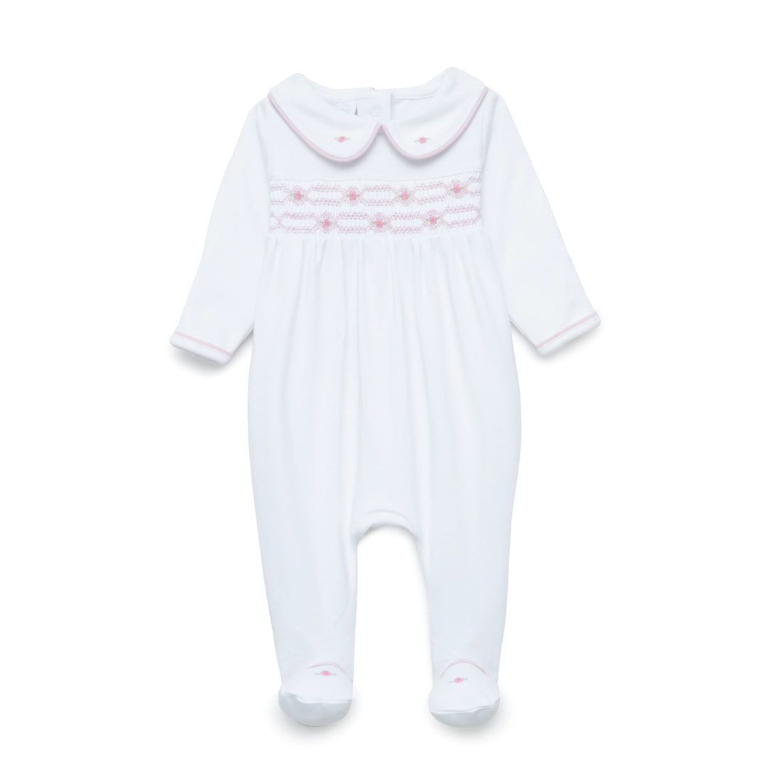 Poppy Smocked Footie
