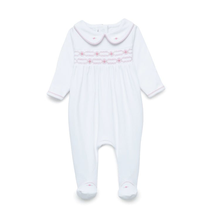 Poppy Smocked Footie