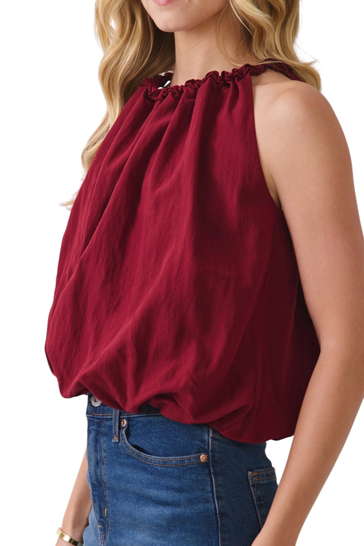 West Gathered Halter Top