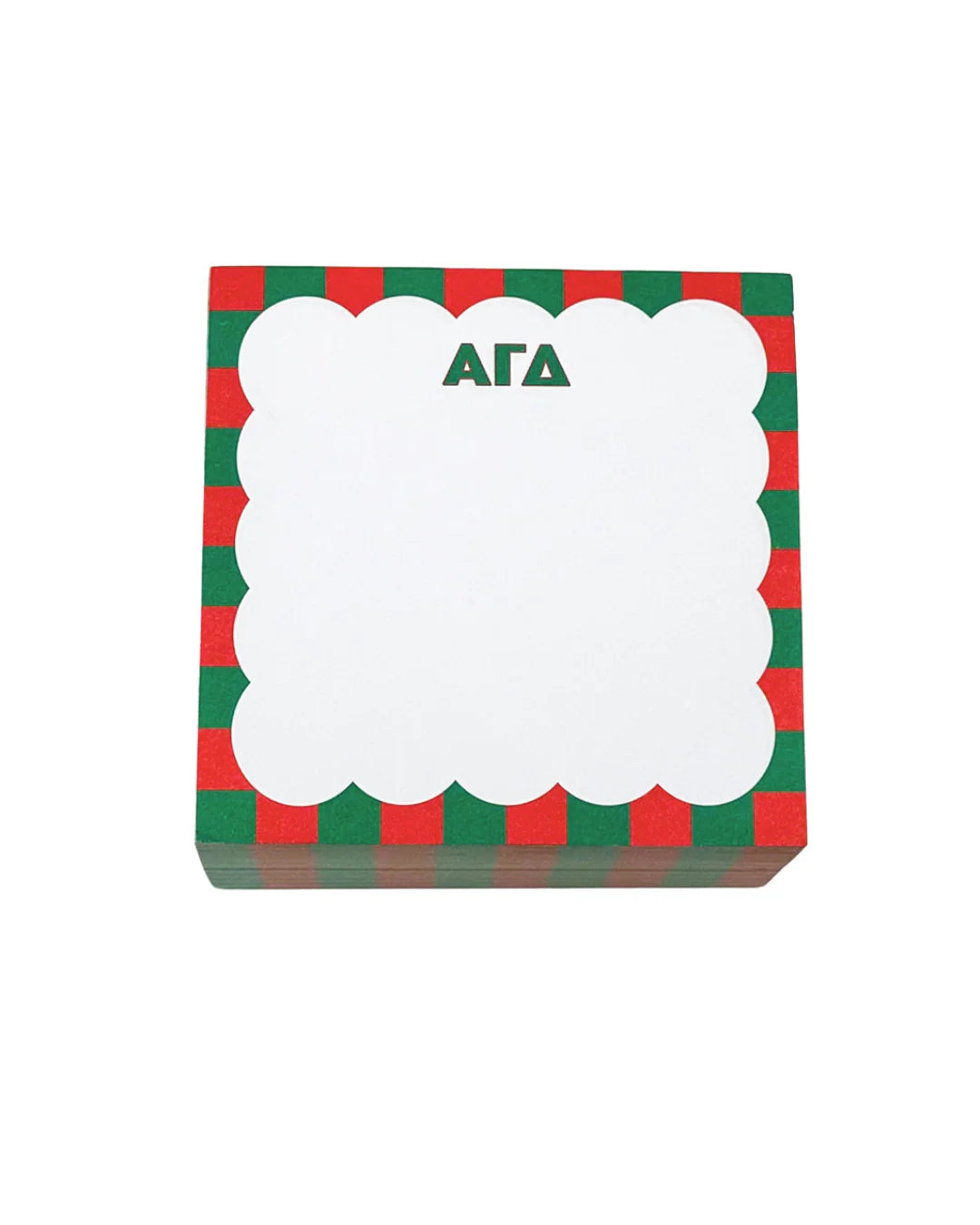 Scalloped Sorority Note Cube