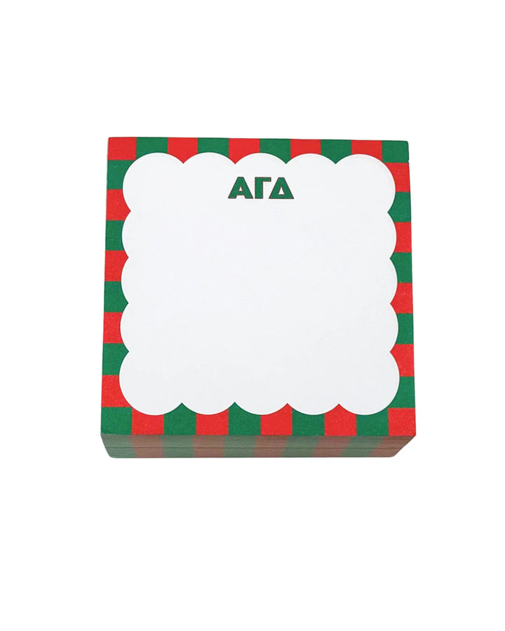 Scalloped Sorority Note Cube
