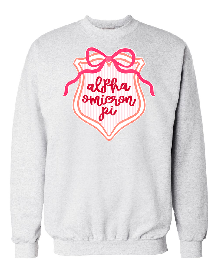 Sorority Bow Crest Sweatshirt