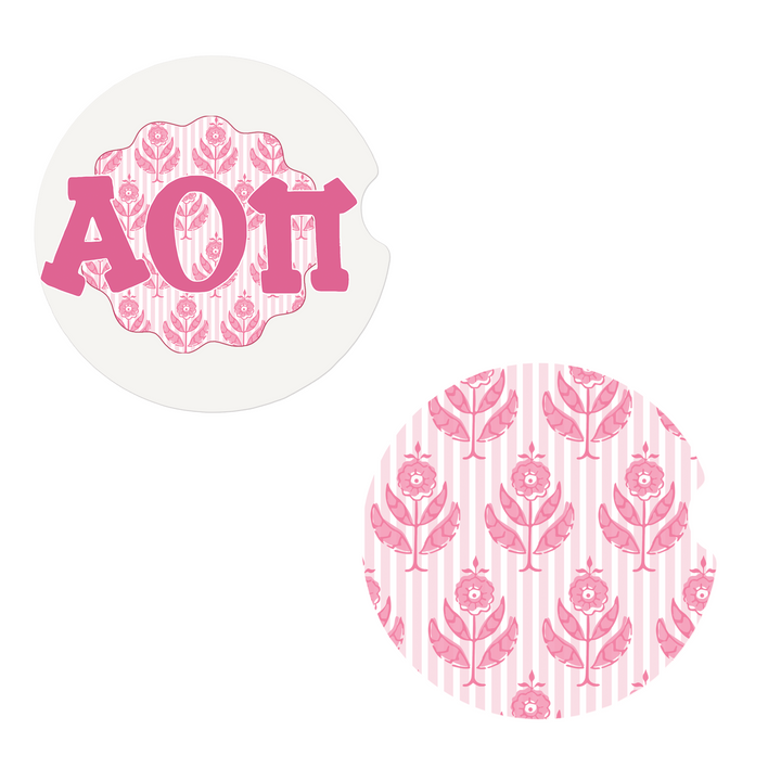 Block Print Sorority Coaster Set