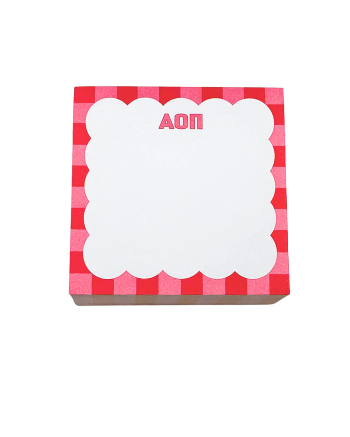 Scalloped Sorority Note Cube
