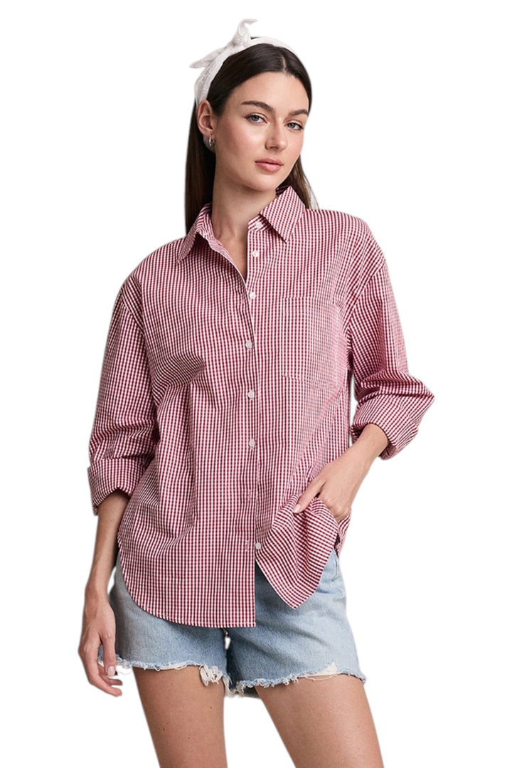 Boston Classic Gingham Button Up