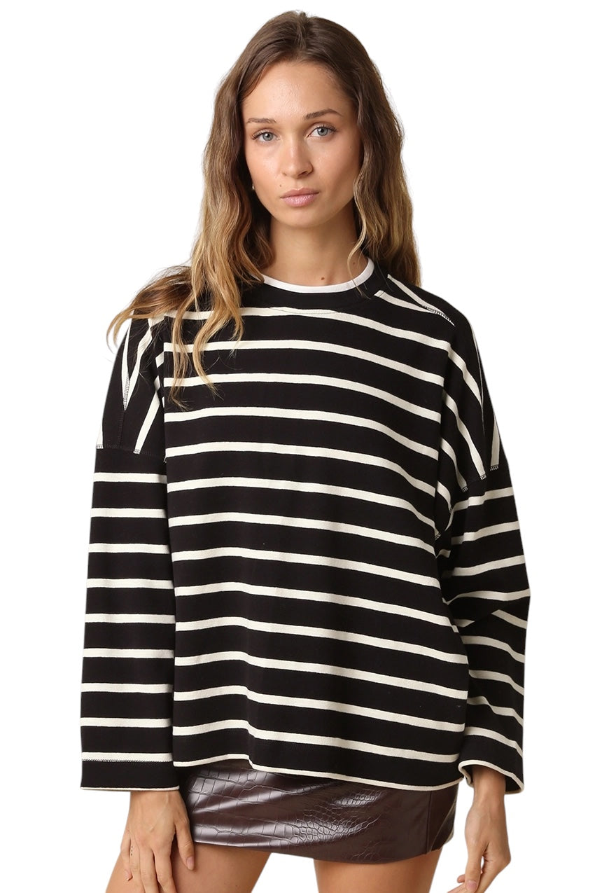 Hailey Relaxed Striped Top